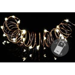 Vánoční světelný řetěz 1 m, 10 MINI LED, teple bílý
