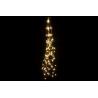 Vánoční dekorativní osvětlení – drátky, 100 LED, teple bílé
